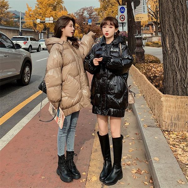 women's down & parkas 2021 bright jacket clothing korean loose medium length thickened warm coat fashion parka winter m562, Black
women's down & parkas 2021 bright jacket clothing korean loose medium length thickened warm coat fashion parka winter m562, Black