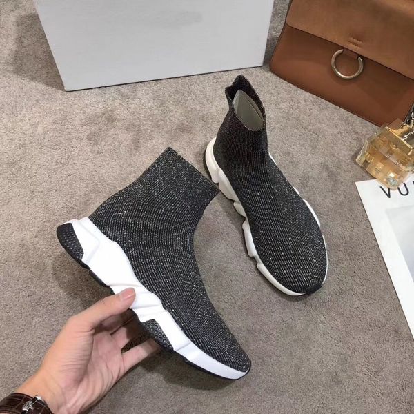 new fashion socks boots sports shoes for men and women designer knitted elastic boots large code35-46 breathable short boots lovers shoes, Black
new fashion socks boots sports shoes for men and women designer knitted elastic boots large code35-46 breathable short boots lovers shoes, Black