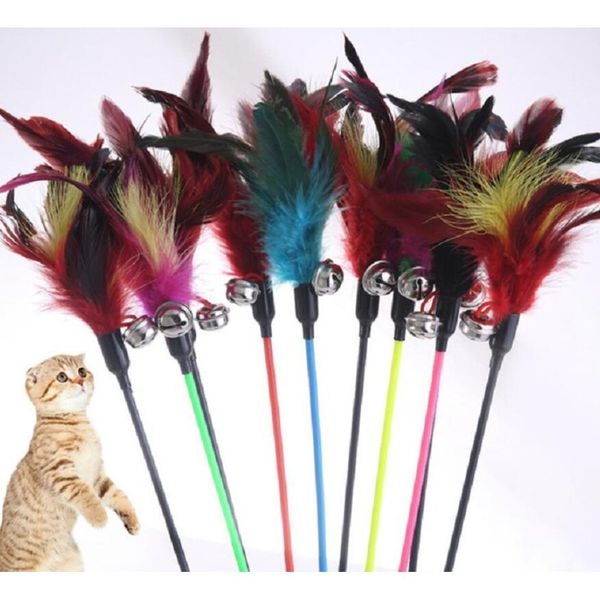 new cat toys soft colorful feather bell rod toy for cat kitten funny playing interactive toy pet cat supplies
new cat toys soft colorful feather bell rod toy for cat kitten funny playing interactive toy pet cat supplies