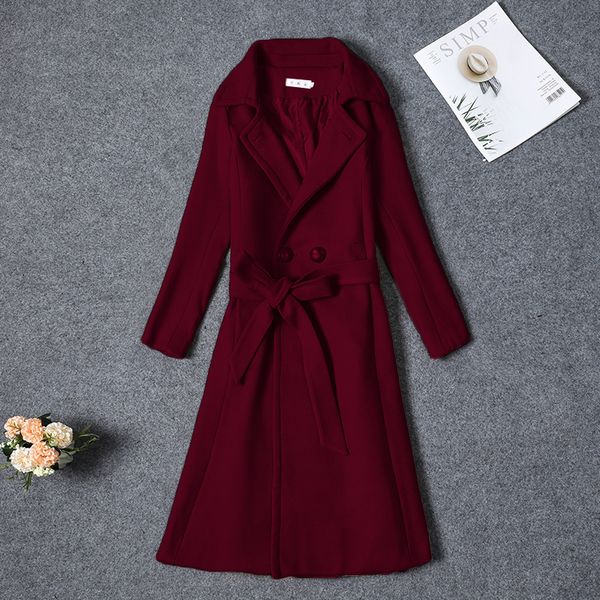 plus size 5xl women blends woolens overcoat female coat warm autumn winter jacket women's with belt wool coats elegant long x1020, Black
plus size 5xl women blends woolens overcoat female coat warm autumn winter jacket women's with belt wool coats elegant long x1020, Black