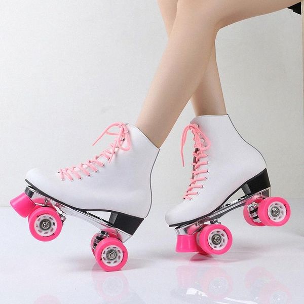classic white and pink high-quad roller skates 4 wheels real leather aluminum plate brush the street and ride hardness85a #op5c
classic white and pink high-quad roller skates 4 wheels real leather aluminum plate brush the street and ride hardness85a #op5c