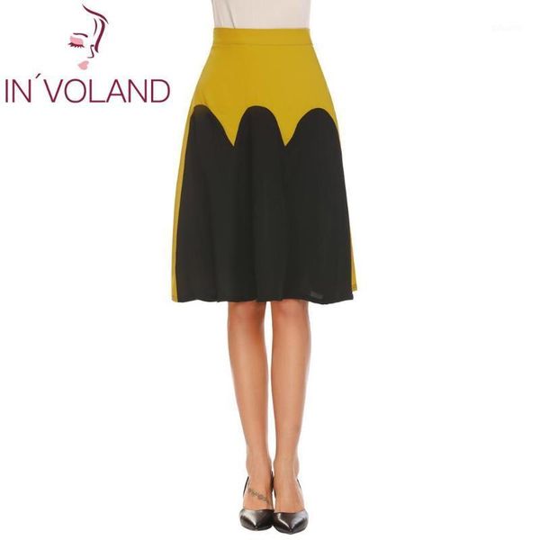 women elegant high waist skirts side zipper patchwork a-line chiffon skirt ladies office bussiness clothing1, Black
women elegant high waist skirts side zipper patchwork a-line chiffon skirt ladies office bussiness clothing1, Black
