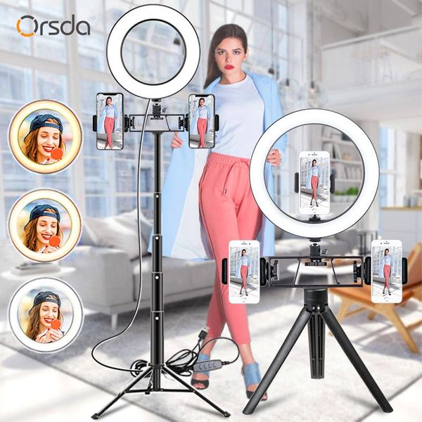 flash heads 6/10inch led ring light profissional selfie ringlight makeup lamp video studio with tripod 1.1/1.6m stand for youtube tik tok
flash heads 6/10inch led ring light profissional selfie ringlight makeup lamp video studio with tripod 1.1/1.6m stand for youtube tik tok