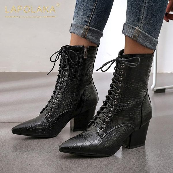 lapolaka 2021 new fashion big size 43 high heels snake print trendy british style shoes woman boots wholesale short boots female, Black
lapolaka 2021 new fashion big size 43 high heels snake print trendy british style shoes woman boots wholesale short boots female, Black