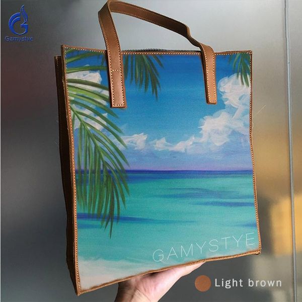 2020 new smmer fashion art hand oil painted sea beach bag quality luxury genuine leather bags women handbags tores shopping bags
2020 new smmer fashion art hand oil painted sea beach bag quality luxury genuine leather bags women handbags tores shopping bags