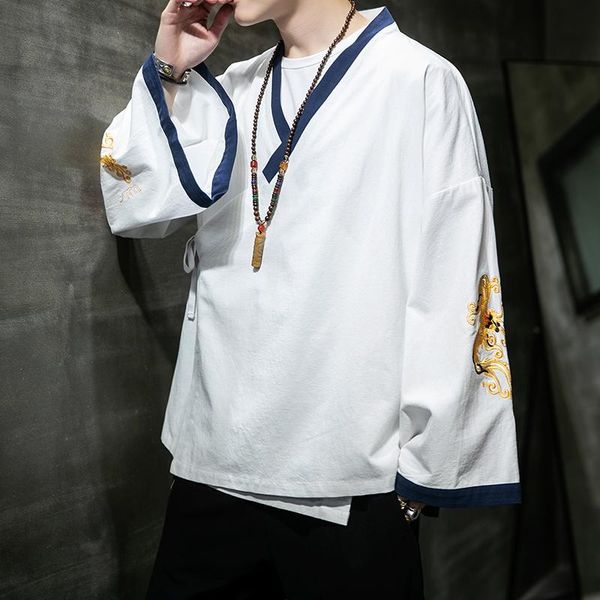 men's jackets sinicism store 2021 mens spring embroidery men chinese style casual cotton linen jacket male traditional coat oversize, Black;brown
men's jackets sinicism store 2021 mens spring embroidery men chinese style casual cotton linen jacket male traditional coat oversize, Black;brown
