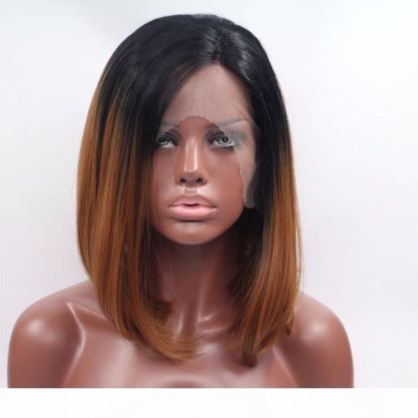 short bob ombre human hair lace wigs for black woman brazilian full lace wigs with baby hair two tone lace front bob wigs with black root, Black;brown
short bob ombre human hair lace wigs for black woman brazilian full lace wigs with baby hair two tone lace front bob wigs with black root, Black;brown