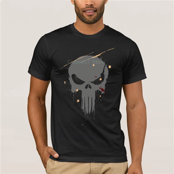 sport men's cool short-sleeve t-shirt the punishing skull fashion mens personality t-shirt