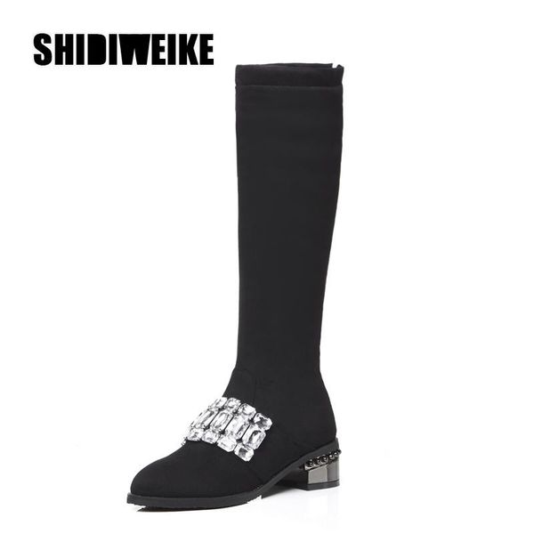 boots black 4.5cm square heel women autumn winter thigh high knee-high suede leather warm v895
boots black 4.5cm square heel women autumn winter thigh high knee-high suede leather warm v895