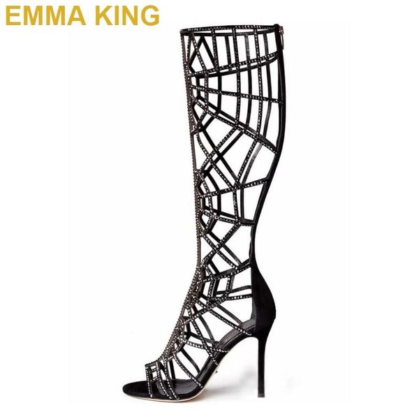 boots black diamond knee high sandals women stiletto heels gladiator rome style peep toe ladies summer
boots black diamond knee high sandals women stiletto heels gladiator rome style peep toe ladies summer