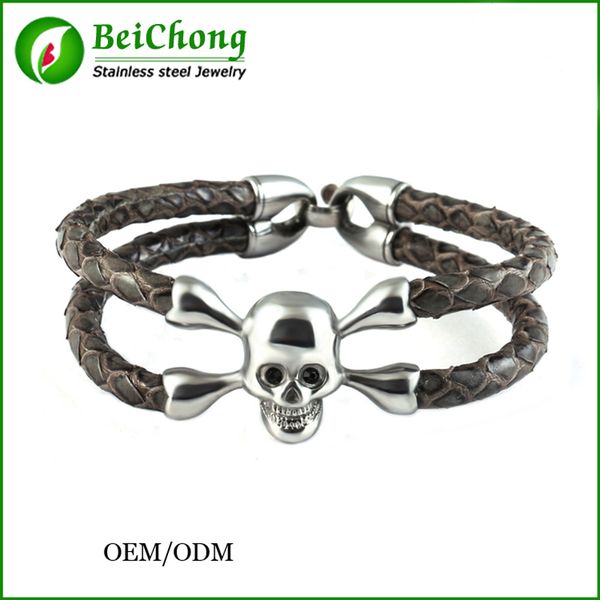 bangle bc cool navy gray bracelet python leather,high end luxury for business men gift bc-0072, Black
bangle bc cool navy gray bracelet python leather,high end luxury for business men gift bc-0072, Black