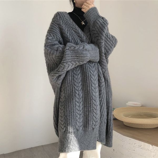 2021 new warmness cardigan women sweater autumn winter outwear fashion sweaters gray beige elegant basic long coat ocer, White;black
2021 new warmness cardigan women sweater autumn winter outwear fashion sweaters gray beige elegant basic long coat ocer, White;black