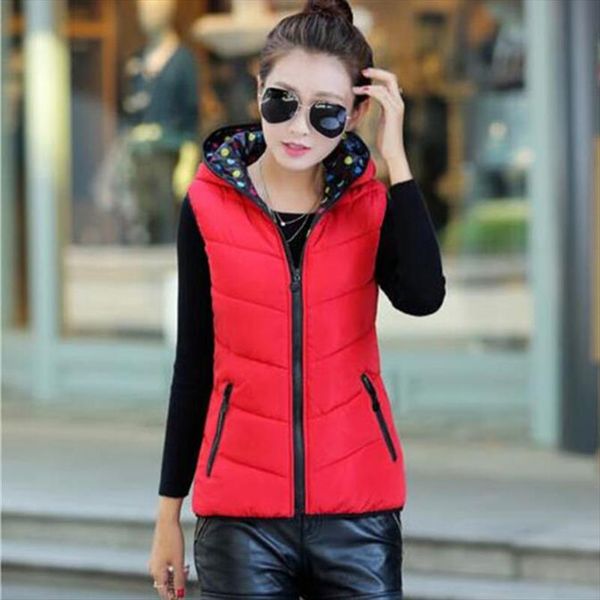 2019 fashion autumn winter down cotton vest korean version two sides wearing hooded vest casual wild coat outerwear 26, Black;white
2019 fashion autumn winter down cotton vest korean version two sides wearing hooded vest casual wild coat outerwear 26, Black;white