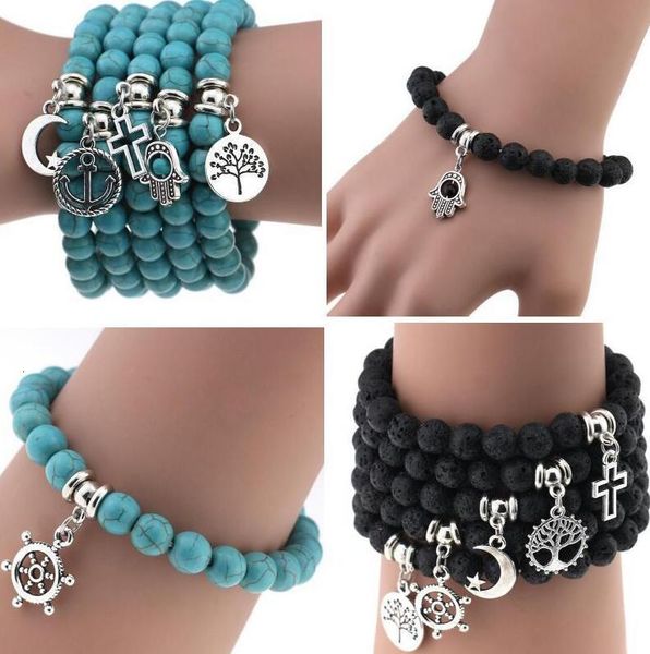 natural men lava volcanic rock anti-fatigue women stone turquoise prayer beads charms bracelets diffuser jewelry friends
natural men lava volcanic rock anti-fatigue women stone turquoise prayer beads charms bracelets diffuser jewelry friends