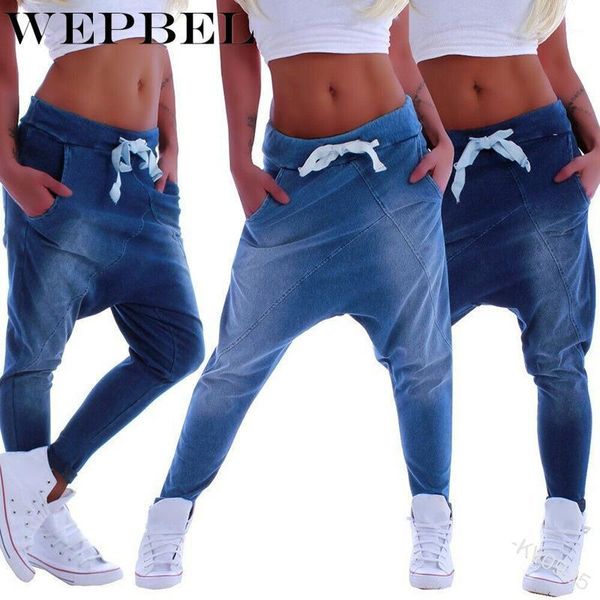 wepbel women stretchy denim cross-pants fashion drawstring waist skinny jeans casual irregular ankle-length cowboy trousers1, Blue
wepbel women stretchy denim cross-pants fashion drawstring waist skinny jeans casual irregular ankle-length cowboy trousers1, Blue