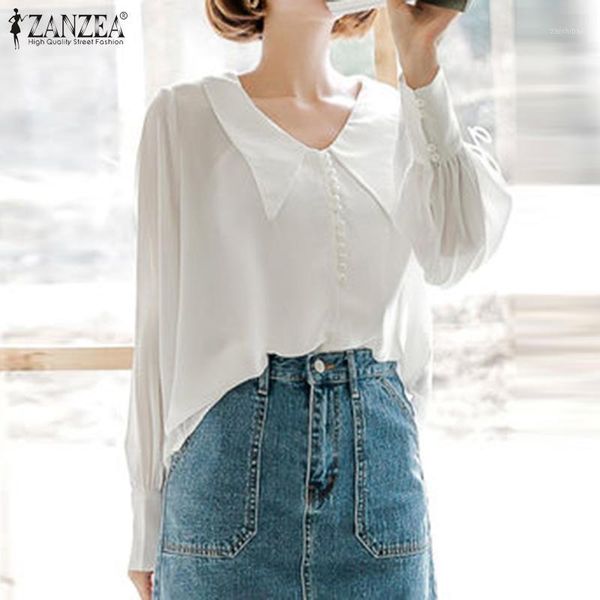 2020 fashion women lantern sleeve blouses zanzea ladies casual solid work white shirts spring blusas female elegant s-5xl1
2020 fashion women lantern sleeve blouses zanzea ladies casual solid work white shirts spring blusas female elegant s-5xl1