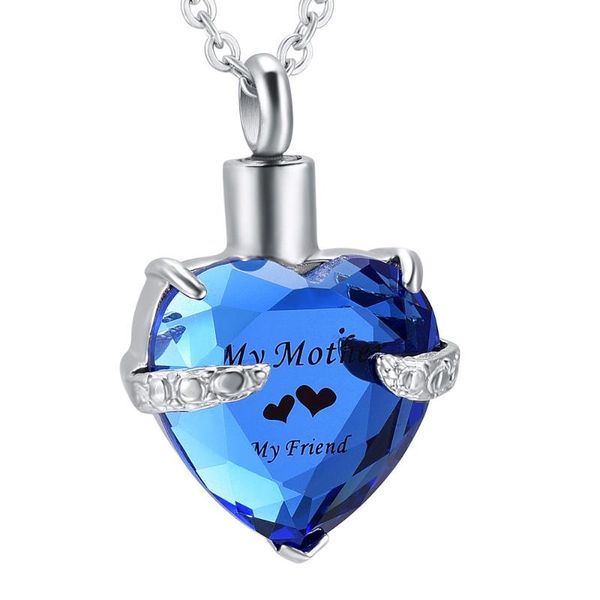 chains klh7021 12 colors love heart birthstone crystal cremation urn necklace memorial pendant keepsake jewelry-my mother my friend, Silver
chains klh7021 12 colors love heart birthstone crystal cremation urn necklace memorial pendant keepsake jewelry-my mother my friend, Silver