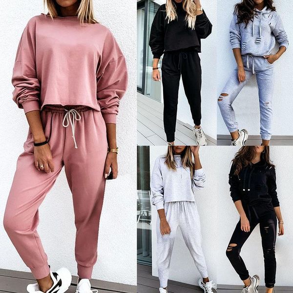 yoga outfits casual solid color women suit loose fitness round neck lace up jogging pants two piece set fall 20211, White;red
yoga outfits casual solid color women suit loose fitness round neck lace up jogging pants two piece set fall 20211, White;red