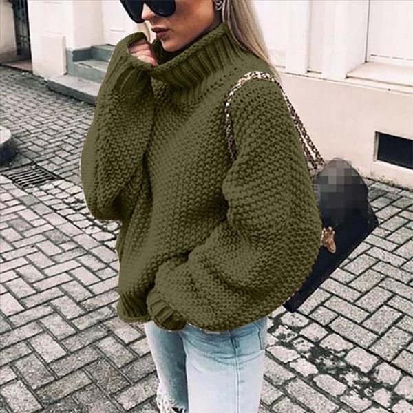 women autumn winter fashion sweater casual solid knitted large size turtleneck loose long sleeve pullover ladies sweaters t1g, White;black
women autumn winter fashion sweater casual solid knitted large size turtleneck loose long sleeve pullover ladies sweaters t1g, White;black