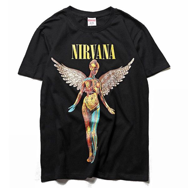 t-shirt hop designer tide and spring sleeve summer angel brand men's men's classic retro short printing cotton couple tees hip t-s, Black
t-shirt hop designer tide and spring sleeve summer angel brand men's men's classic retro short printing cotton couple tees hip t-s, Black