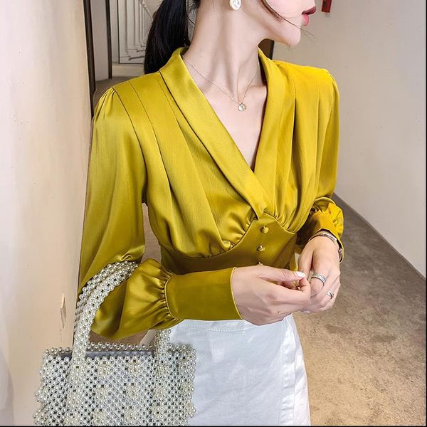 korean fashion silk women blouses satin womens and blouses ladies plus size office lady blusas femininas elegante, White
korean fashion silk women blouses satin womens and blouses ladies plus size office lady blusas femininas elegante, White