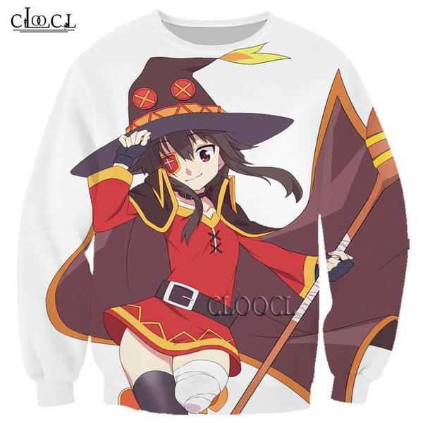 cloocl fashion men women anime girl megumin konosuba 3d print sweatshirt harajuku autumn casual pullover drop sh c0127, Black
cloocl fashion men women anime girl megumin konosuba 3d print sweatshirt harajuku autumn casual pullover drop sh c0127, Black