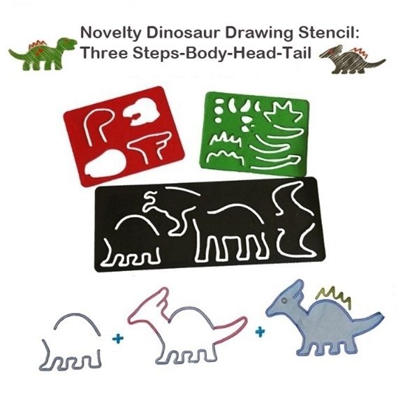 hip new 3 sets asst col children kids pencil drawing stencil dino dinosaur stencil for drawing art craft supplies favor toy 1027
hip new 3 sets asst col children kids pencil drawing stencil dino dinosaur stencil for drawing art craft supplies favor toy 1027