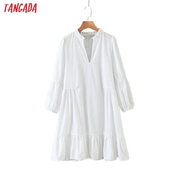tangada fashion women solid dots embroidery white dress long sleeve ladies casual pleated mini dress vestidos lj200824, Black;gray
tangada fashion women solid dots embroidery white dress long sleeve ladies casual pleated mini dress vestidos lj200824, Black;gray