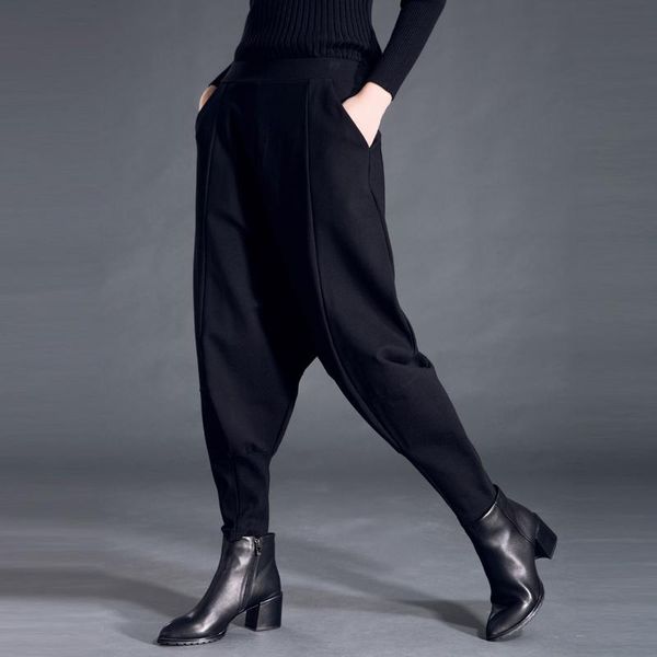 women's pants & capris women casual oversize fashion black harem female streetwear high waist, Black;white
women's pants & capris women casual oversize fashion black harem female streetwear high waist, Black;white