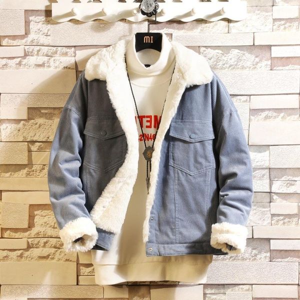 men's jackets warm fleece corduroy jacket men winter thick loose coats streetwear male short artificial fur velvet brand chaqueta hombr, Black;brown
men's jackets warm fleece corduroy jacket men winter thick loose coats streetwear male short artificial fur velvet brand chaqueta hombr, Black;brown