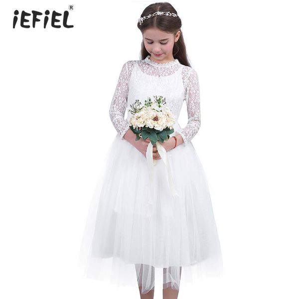 cute white lace flower girl dress with long sleeves for weddings children prom gown girls princess first communion party dresses t200709, Red;yellow
cute white lace flower girl dress with long sleeves for weddings children prom gown girls princess first communion party dresses t200709, Red;yellow