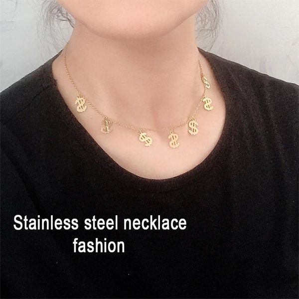 новый символ повезло разбогатеть necklack для женщин из нержавеющей стали невыцветающие ожерелье серебра цвета шейный цепи choker украшения, Golden;silver
новый символ повезло разбогатеть necklack для женщин из нержавеющей стали невыцветающие ожерелье серебра цвета шейный цепи choker украшения, Golden;silver