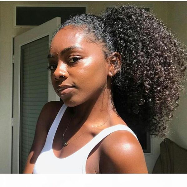 human curly ponytail,elastic drawstring ponytail african american afro kinky curly hair extension, 140g puff ponytail hairpieces with clips, Black
human curly ponytail,elastic drawstring ponytail african american afro kinky curly hair extension, 140g puff ponytail hairpieces with clips, Black