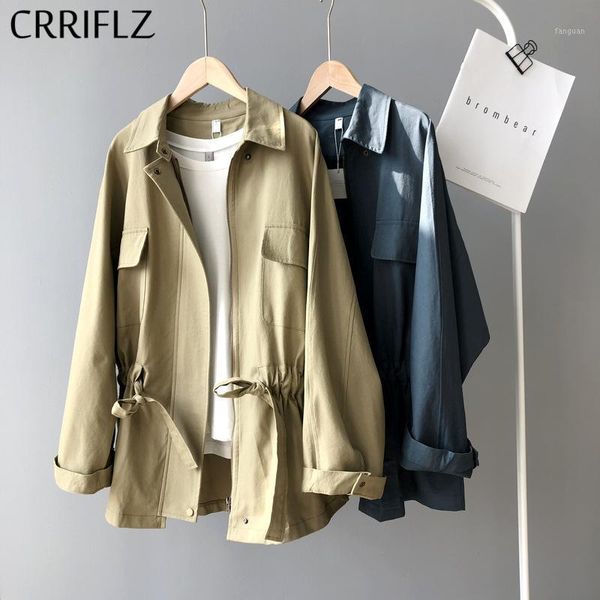 spring new safari style jacket women full length sleeve turn down collar pocket lace up solid jacket coat female crriflz1, Black;brown
spring new safari style jacket women full length sleeve turn down collar pocket lace up solid jacket coat female crriflz1, Black;brown