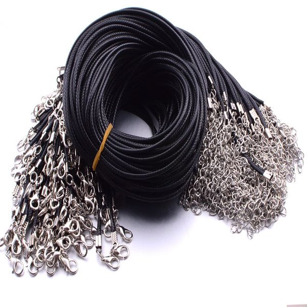 black leather cord rope 1.5mm wire for diy pendant necklace gift with lobster clasp link chain charms jewelry 100pcs/lot wholesale 69 j2
black leather cord rope 1.5mm wire for diy pendant necklace gift with lobster clasp link chain charms jewelry 100pcs/lot wholesale 69 j2