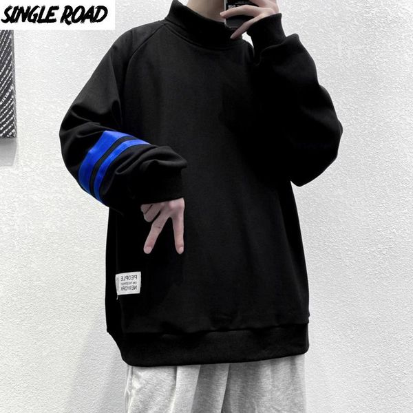 men's hoodies & sweatshirts singleroad mens turtleneck sweatshirt men 2021 winter casual oversized harajuku japanese streetwear black h 
men's hoodies & sweatshirts singleroad mens turtleneck sweatshirt men 2021 winter casual oversized harajuku japanese streetwear black h