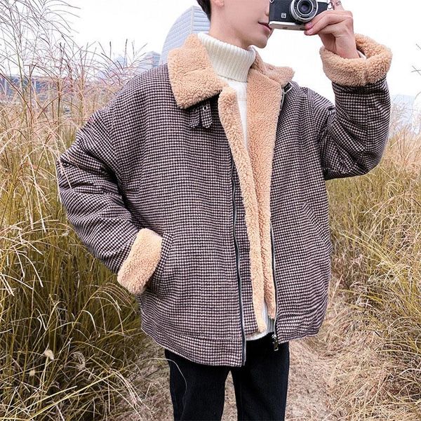 men's down & parkas men jacket 2021 winter loose parka man casual thick warm coats lamb wool padded male veste homme, Black
men's down & parkas men jacket 2021 winter loose parka man casual thick warm coats lamb wool padded male veste homme, Black