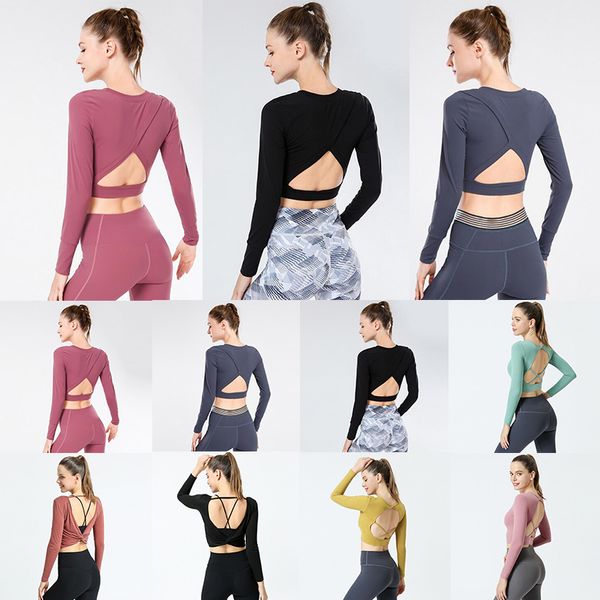 womens autumn and winter long-sleeved yoga clothes women halter fitness tight-fitting beautiful back sports t-shirt training wear, White;red
womens autumn and winter long-sleeved yoga clothes women halter fitness tight-fitting beautiful back sports t-shirt training wear, White;red