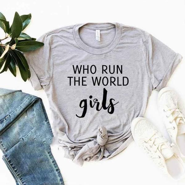 who run the world girls print women tshirt cotton casual funny t shirt for lady yong girl tee hipster drop ship s-416, White
who run the world girls print women tshirt cotton casual funny t shirt for lady yong girl tee hipster drop ship s-416, White