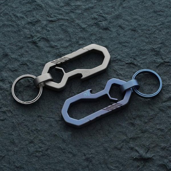 luxury titanium car key chain holder men super lightweight titanium keychain hanging buckle keyring creative shape tool, Silver
luxury titanium car key chain holder men super lightweight titanium keychain hanging buckle keyring creative shape tool, Silver
