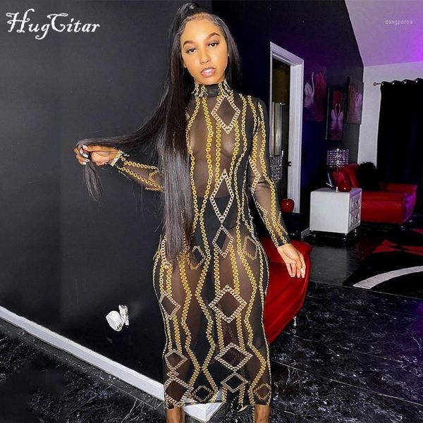 hugcitar 2021 long sleeve turtleneck mesh see-through cut out print maxi dress autumn winter women party clothing1, Black;gray
hugcitar 2021 long sleeve turtleneck mesh see-through cut out print maxi dress autumn winter women party clothing1, Black;gray