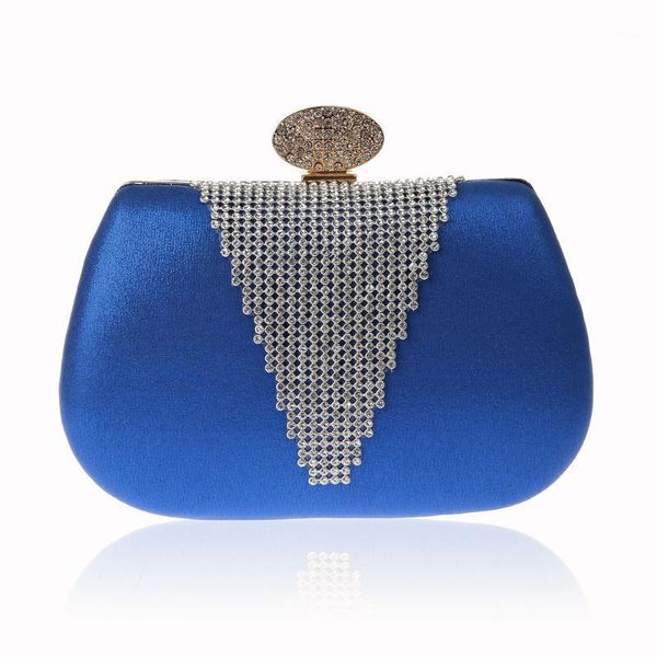 evening bags blue women's satin bag clutch handbag shoulder bridal wedding party purse makeup 09971
evening bags blue women's satin bag clutch handbag shoulder bridal wedding party purse makeup 09971