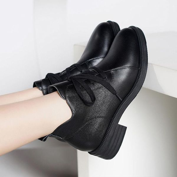 vintage style genuine leather women boots flat booties soft cowhide women's shoes front zip ankle boots zapatos mujer, Black
vintage style genuine leather women boots flat booties soft cowhide women's shoes front zip ankle boots zapatos mujer, Black