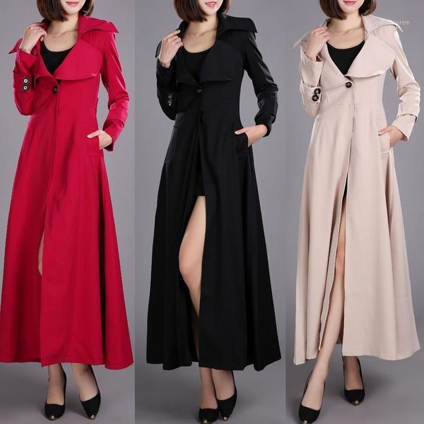 women's trench coats spring autumn brand casual women long coat for plus size windbreaker outerwear big swing1, Tan;black
women's trench coats spring autumn brand casual women long coat for plus size windbreaker outerwear big swing1, Tan;black