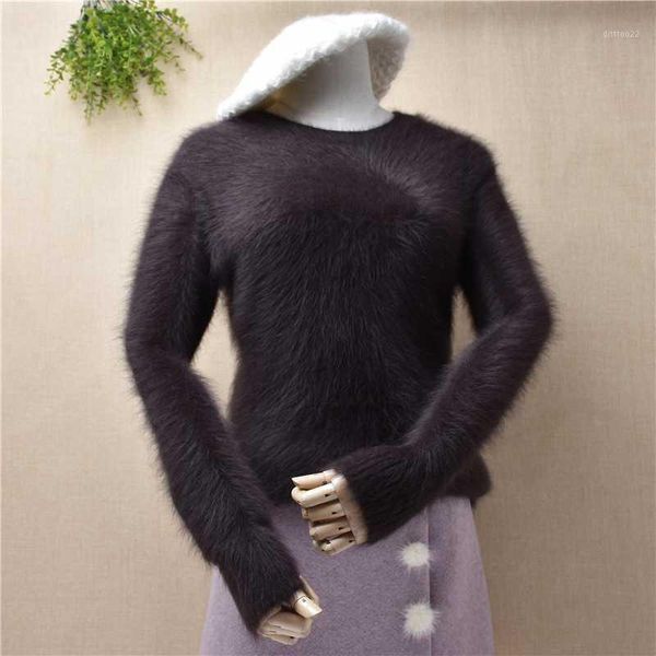 women's sweaters pull femme 2021 winter autumn slim size knitted cashmere mink sweater women casual sleeve basic pullovers black sweate, White;black
women's sweaters pull femme 2021 winter autumn slim size knitted cashmere mink sweater women casual sleeve basic pullovers black sweate, White;black