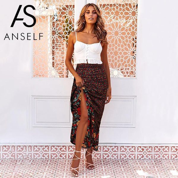 new women skirt boho floral print high waist asymmetric hem ruffle slit long skirt black/beige summer maxi pencil skirts women1
new women skirt boho floral print high waist asymmetric hem ruffle slit long skirt black/beige summer maxi pencil skirts women1
