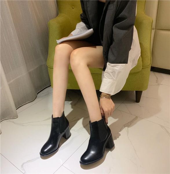 shoes women's rubber boots booties ladies round toe rain med high heel large size ankle fabric rome pu solid elastic band basic, Black
shoes women's rubber boots booties ladies round toe rain med high heel large size ankle fabric rome pu solid elastic band basic, Black