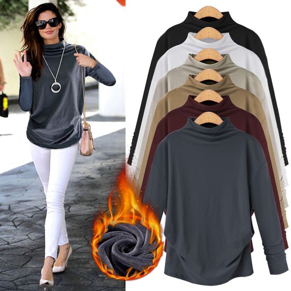women's t-shirt womens vintage turleneck long sleeve female t-shirts for tees shirt plus size 5xl, White
women's t-shirt womens vintage turleneck long sleeve female t-shirts for tees shirt plus size 5xl, White