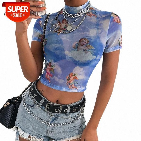 artsu 2019 spring blue angel mesh see through women shirt short sleeve crop funny t shirts harajuku asts20670 #cd2g, White
artsu 2019 spring blue angel mesh see through women shirt short sleeve crop funny t shirts harajuku asts20670 #cd2g, White