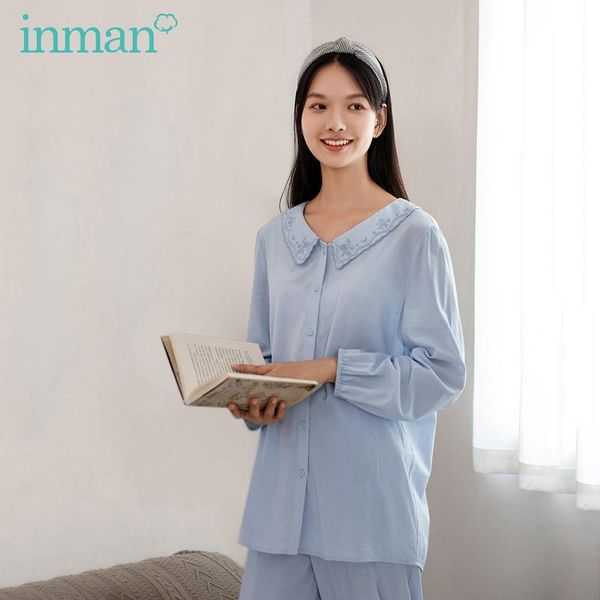 inman 2020 autumn new arrival home wear sweet baby collar pajamas 2-pieces set outing leisure women's shirt and pants, Black;red
inman 2020 autumn new arrival home wear sweet baby collar pajamas 2-pieces set outing leisure women's shirt and pants, Black;red
